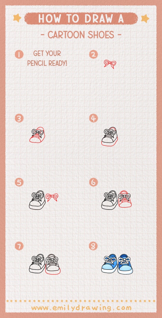 how to draw a cartoon shoes pinterest pin